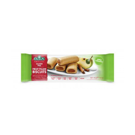 Orgran Biscuits - Apple & Cinnamon Fruit Filled Biscuits
