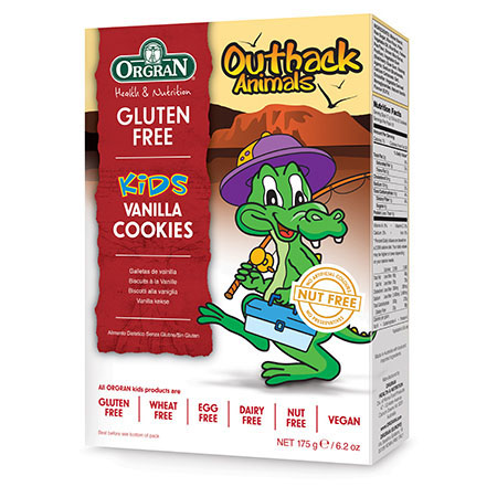 Orgran Kids - Outback Animals - Vanilla cookies